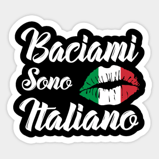 Italia Italian Baciamai Sono Italiano Italy Sticker